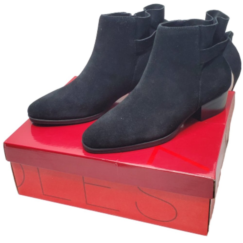NWT Aerosoles Black Ankle Boots Crosswalk Size 7